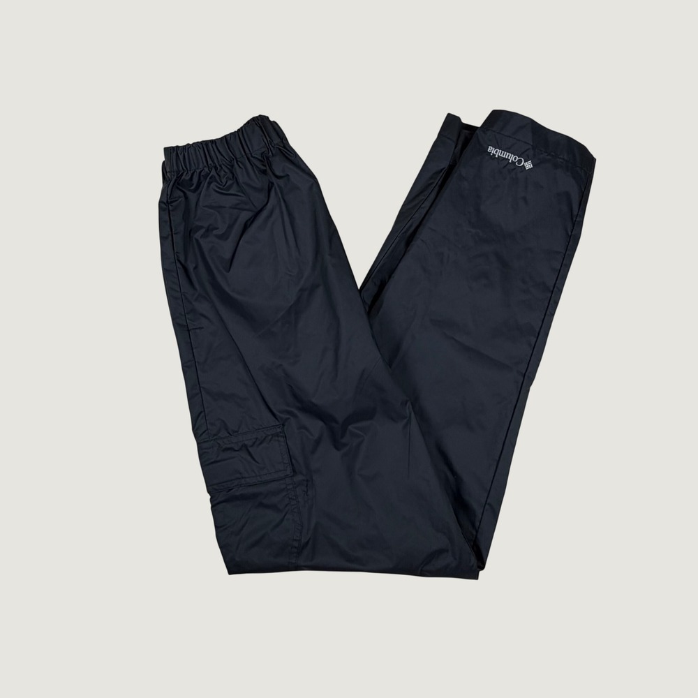 Columbia Youth Boys Large 14/16 Black Storm Surge Rain Cargo Pants RY8037